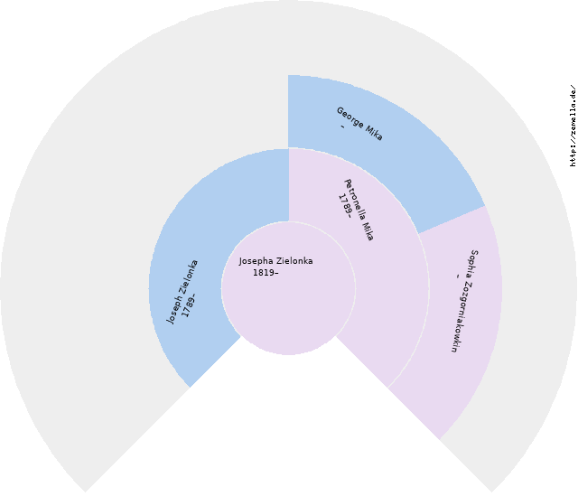 Fächerdiagramm von Josepha Zielonka
