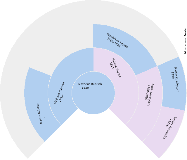 Fächerdiagramm von Matheus Rubisch