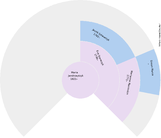 Fächerdiagramm von Maria Jendrzeytzyk