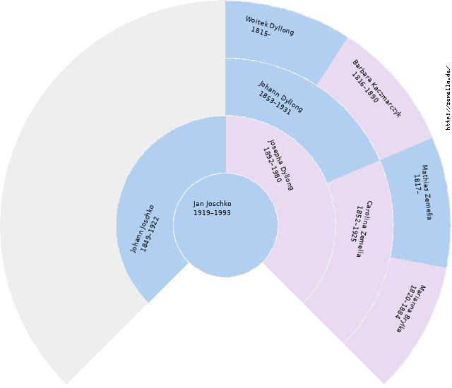 Fächerdiagramm von Jan Joschko