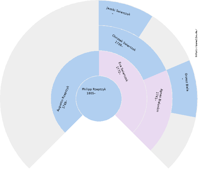 Fächerdiagramm von Philipp Rzeptzyk