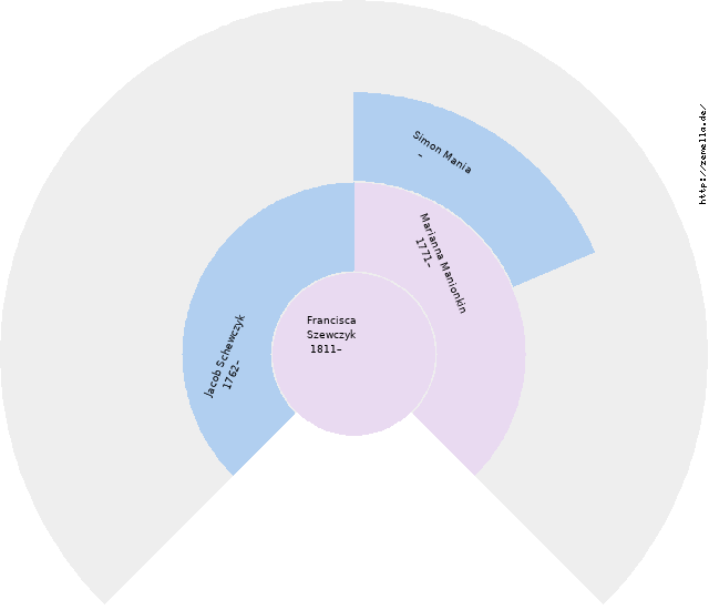 Fächerdiagramm von Francisca Szewczyk
