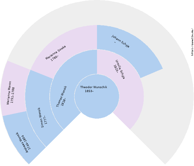 Fächerdiagramm von Theodor Wunschik